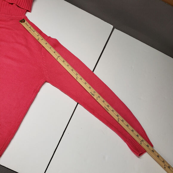 Vintage Alexanders Sporting Sweater Womens Medium Pink Turtleneck Knit Winter - Picture 6 of 13